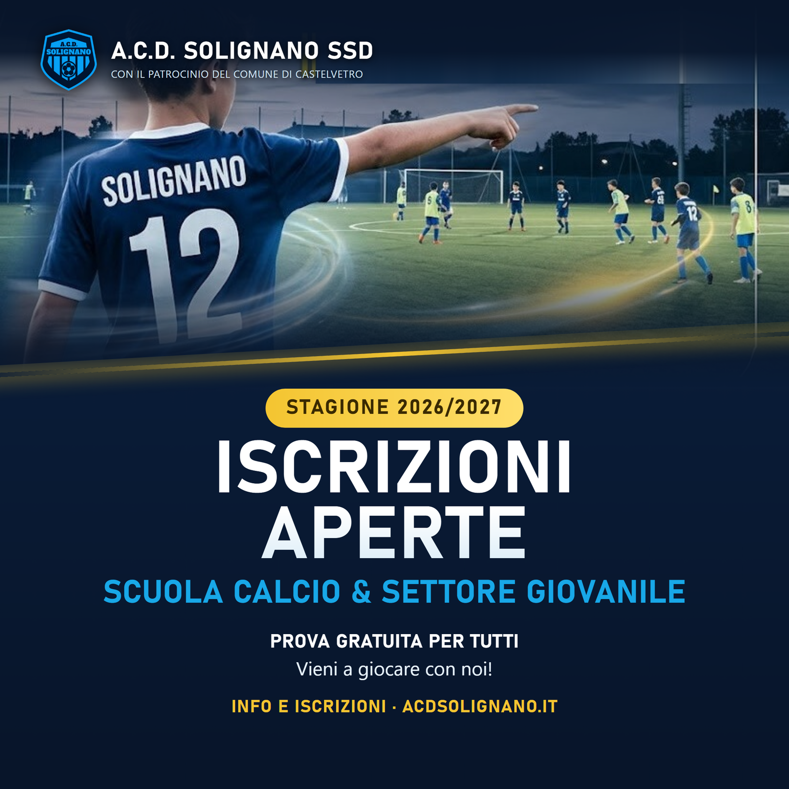 Iscrizioni 2026/2027 aperte.
